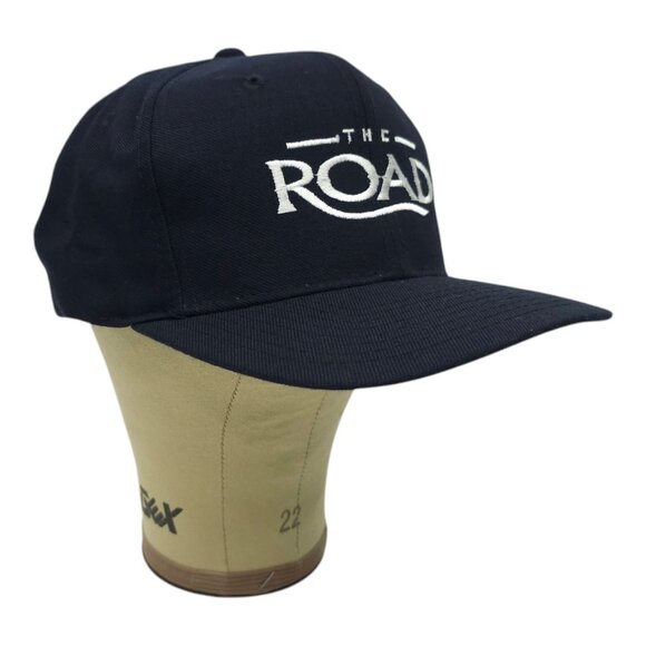 The Road Embroidered Snapback Cap Trucker Baseball Hat Yupoong Wool Blend Blue - Picture 3 of 13